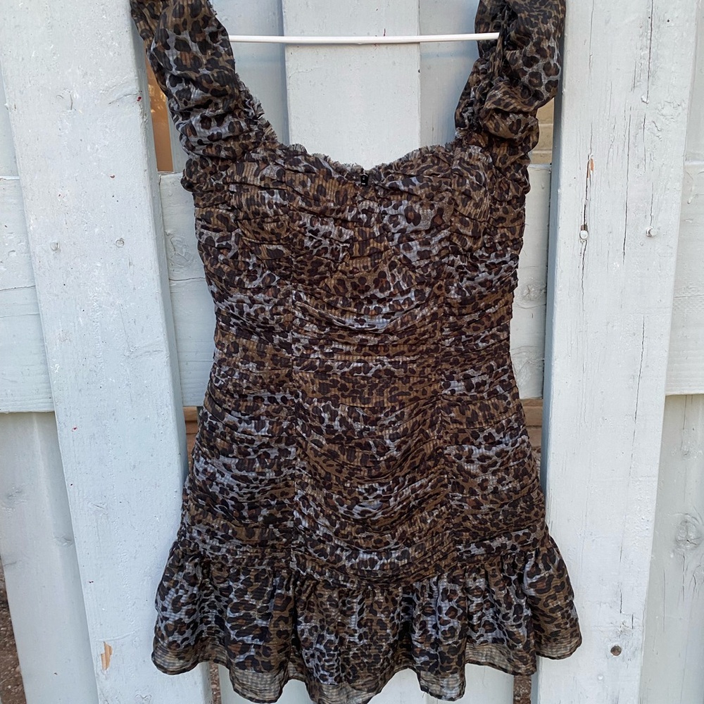 Forever 21 Y2K Leopard Print Dress